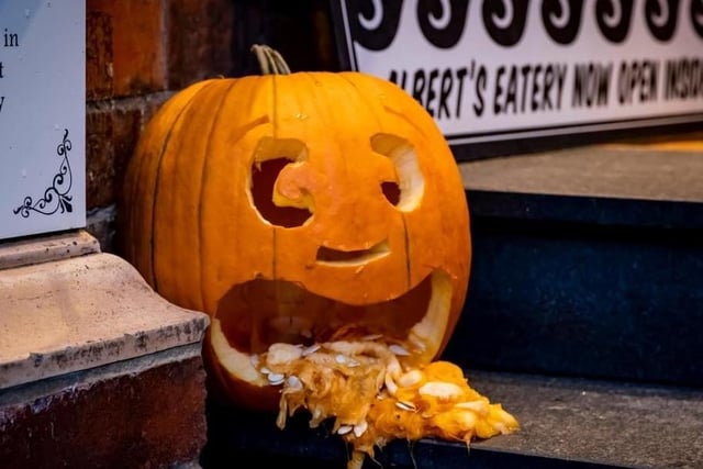 Businesses still got into the Halloween spirit