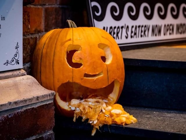 Businesses still got into the Halloween spirit