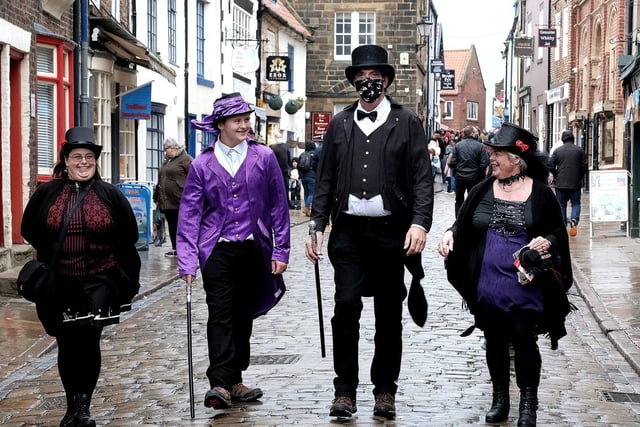 Gothic visitors still paraded in their outfits