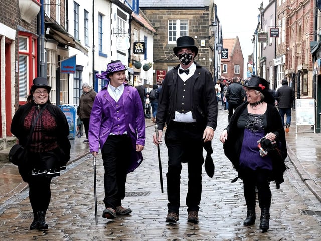 Gothic visitors still paraded in their outfits