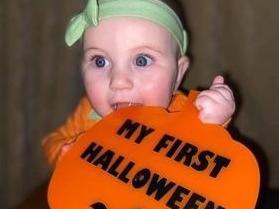 Little pumpkin Ava Faith Rooney is six months old