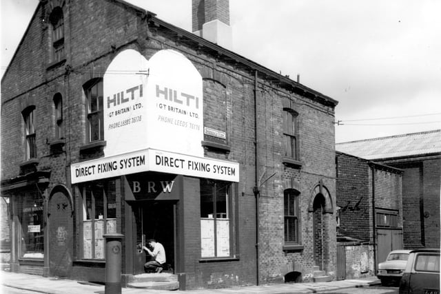 July 1964 and pictured is the premises of Hilti (Great Britain) Ltd. Direct Fixing System on  Brookdale View at the junction with Malvern Road, Beeston.