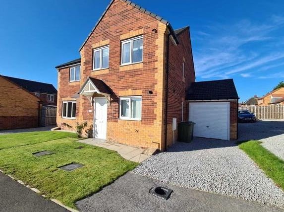 For 165,000 pounds, this 3-bed semi-detached house on Westmorland Court has a garage and garden