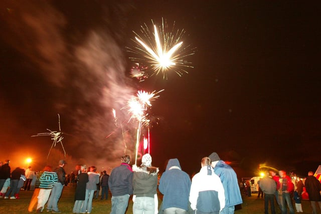 Elland bonfire back in 2004.