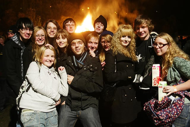 Hebden Bridge Table Bonfire and fireworks back in 2009.