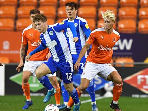 Kenny Dougall covered every blade of grass on his home debut for Blackpool