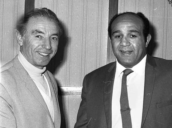 RETRO 1967  - A pair of sporting greats Sir Stanley Matthews and our own Wigan Rugby Leauge legend Billy Boston.