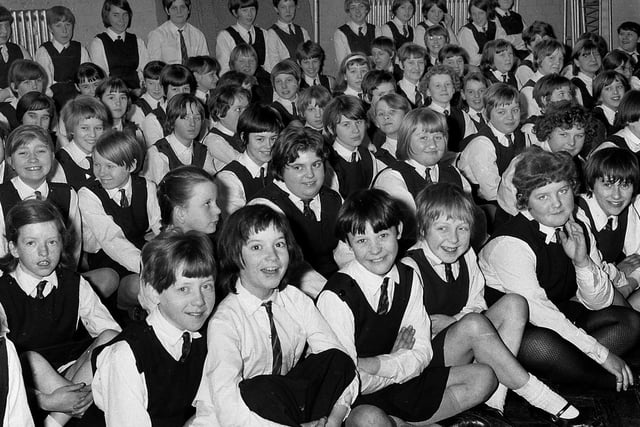 RETRO 1967 - St Mark's CE Primary School girls win the National Savings Award.