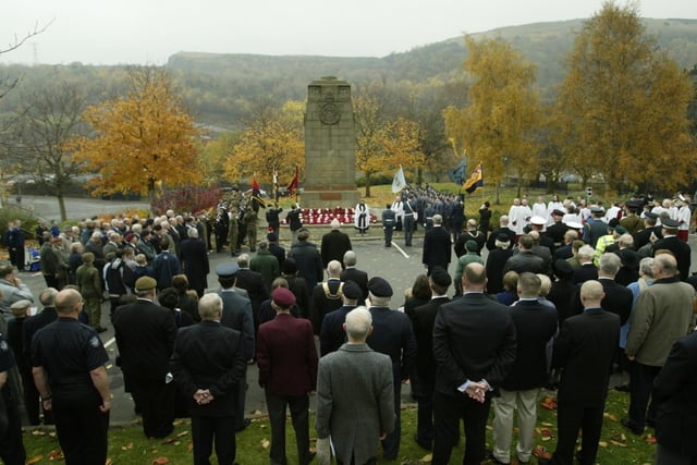 Service at the Halifax Cenotaph back in 2003.