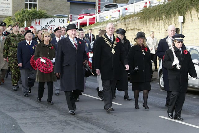 Remembrance Day ceremony at the Halifax cenotaph back in 2006.