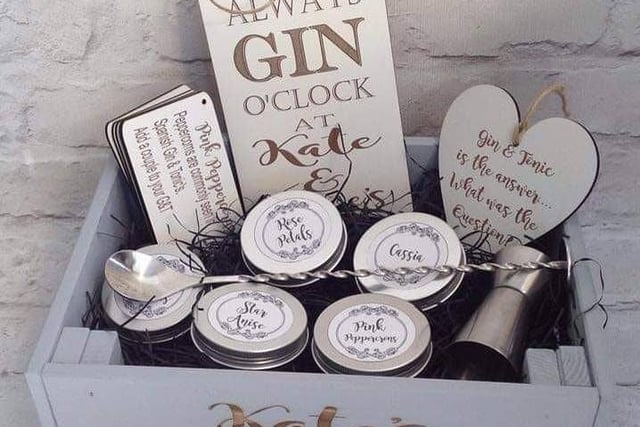 Fred & Bo - onlineL This Bramley-based online gift shop specialises in creating personalised hand made gifts, including a personalised gin box available for delivery. (photo: Fred & Bo)