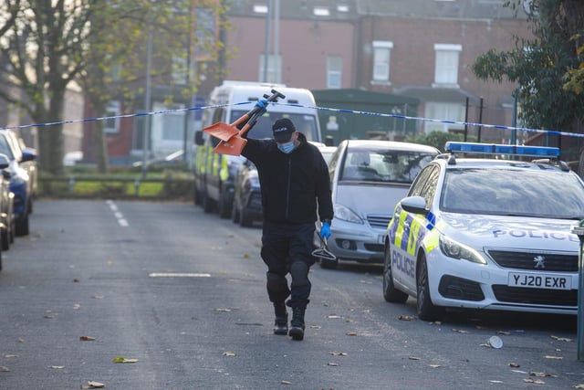 Police were called to the scene in Beeston after a gunshot was fired at house.