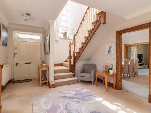 The rustic entrance hall