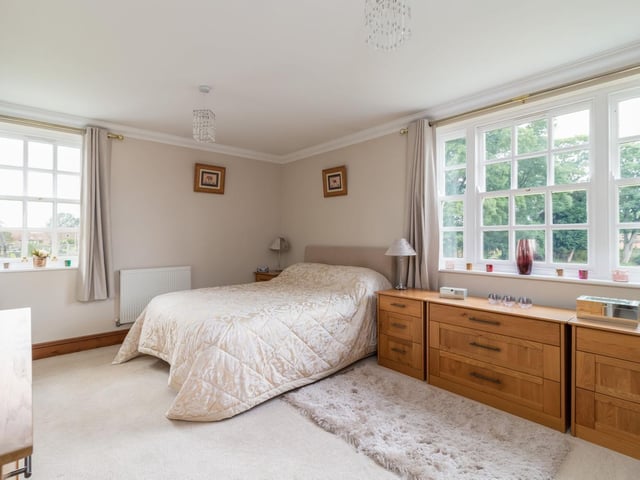 A spacious bedroom