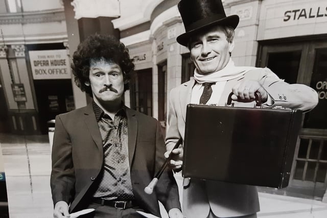Cannon and Ball ahead of their show at the Opera House in 1985