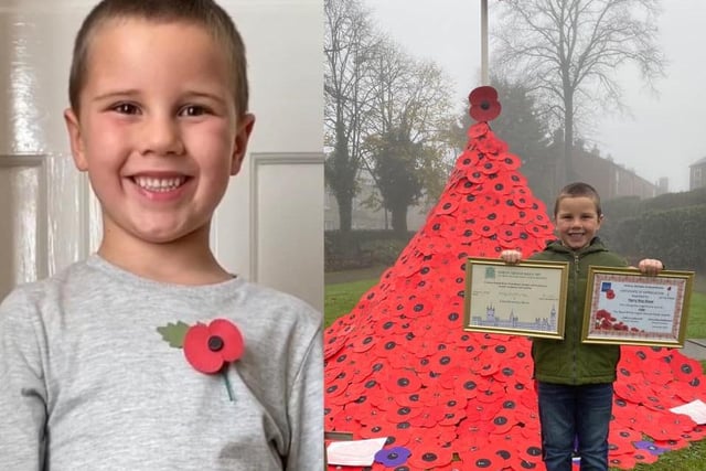 Harry raised more than £400 selling poppies online, and was thanked with certificates from the Horbury branch of The Royal British Legion and Wakefield MP Imran Ahmad Khan.