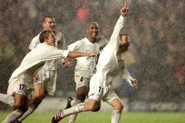 Leeds United 1 AC Milan 0: A catastrophic error from goalkeeper Dida handed Leeds victory at a waterlogged Elland Road. He fumbled a hopeful 30-yard drive from Lee Bowyer with just two minutes remaining to give Whites the win.