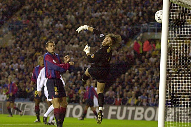 Leeds United 1 Barcelona 1: A goal from Rivaldo deep into stoppage time denied Leeds victory after Lee Bowyer had put the Whites ahead.