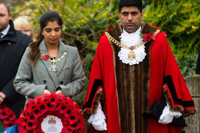 The Mayor and Mayoress of Burnley Coun. Wajid Khan and his wife Anam