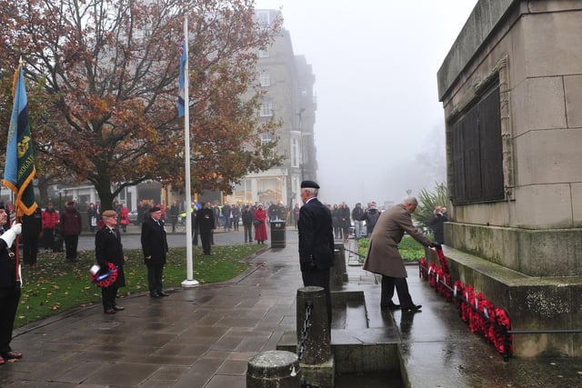 Things looked very different this year as fewer people were able to venture outside to pay their respects.