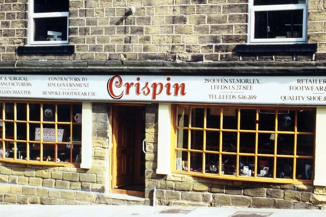 Crispin's footwear and shoe repairer's shop on Queen Street, on the part of the road known as Scatcherd Hill.