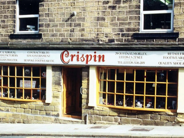Crispin's footwear and shoe repairer's shop on Queen Street, on the part of the road known as Scatcherd Hill.