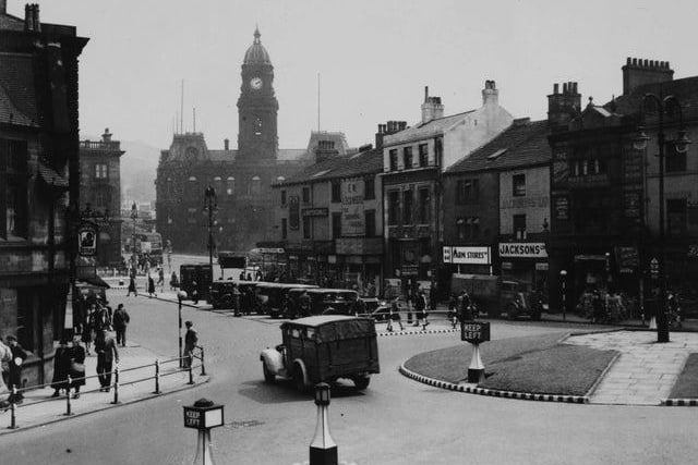Dewsbury Market Place in 1947.