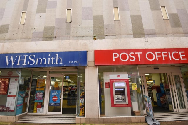 WHSmith and the Post Office on Bank Hey St