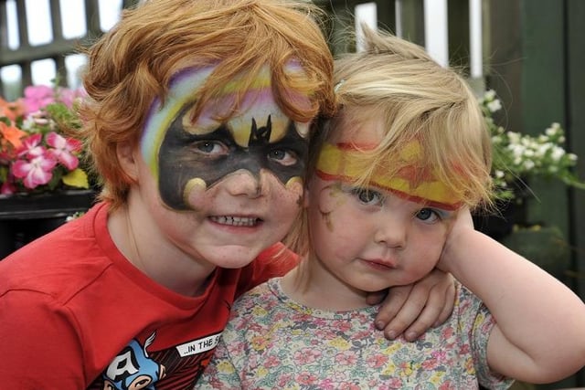 Henry Clitheroe, four with his sister Agnes Clitheroe, two from Euxton at the Botany Bay Superhero day