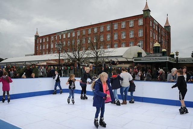 The Botany Bay retail centre launched its Christmas market and displays and an outdoor skating rink