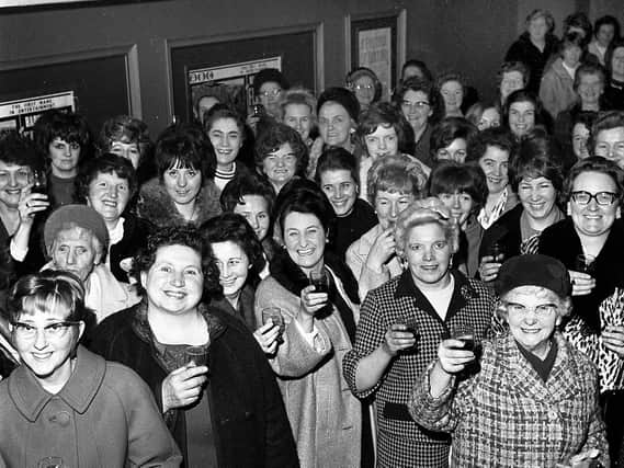 Members of Wigan's Elevenses Club enjoy an event at the ABC Ritz Cinema in Station Road, Wigan, in 1970