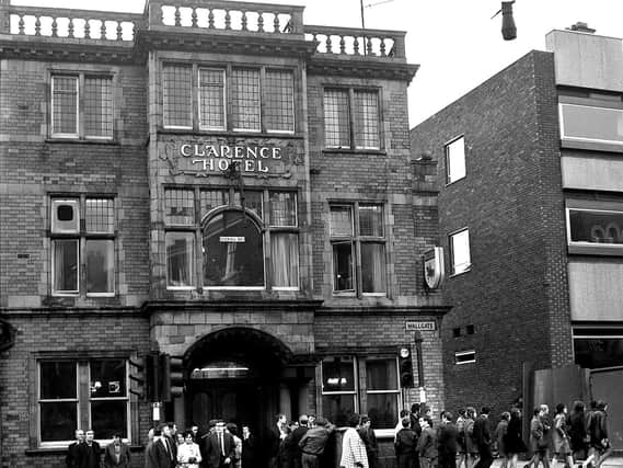 The Clarence Hotel on Wallgate, Wigan, in 1970
