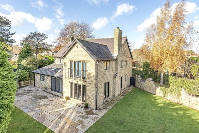 The impressive Stoneacre Lodge, in Linton Lane, is a large family home with private gardens in a gated community. The Yorkshire sandstone house boasts five bedrooms and four reception rooms.