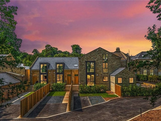 The modern homes have a luxury German kitchen, private courtyards and energy efficient heating. They are on the market for £750,000 with Dacre Son & Hartley.