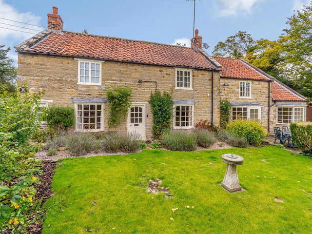 The cottage is perfectly located in the village