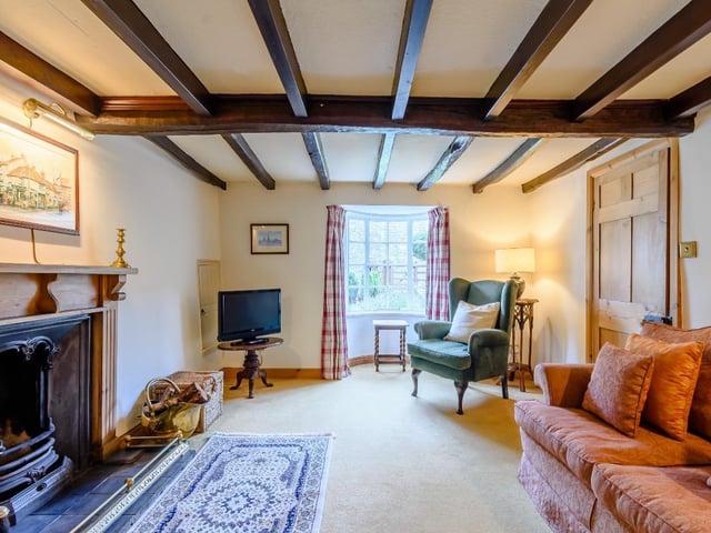 The cottage offers two reception rooms