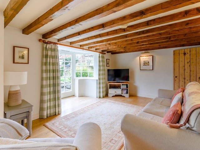 The inviting sitting room