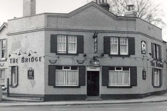 The Bridge pub in March 1987.