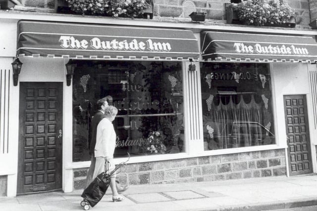 The Outside Inn in August 1984 - one of the few Yorkshire restaurants to be run by a dentist.