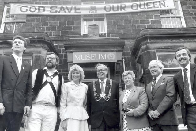 The Lord Mayor of Leeds, Coun Arthur Vollans, opened Horsforth Town Village Museum on The Green in July 1988.