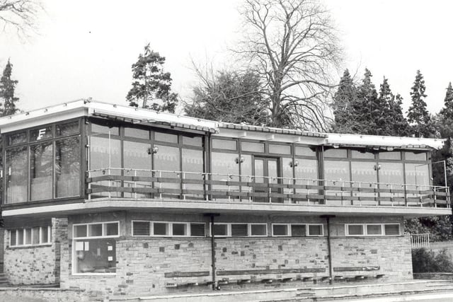 The Roman Garden in Hall Park in December 1982.