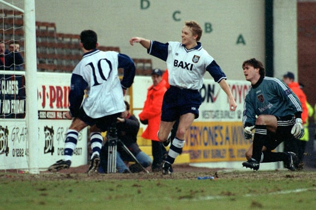 Lee Ashcroft scored both PNE goals in their 2-1 win at Turf Moor in January 1997