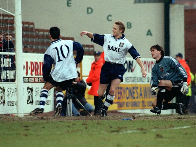 Lee Ashcroft scored both PNE goals in their 2-1 win at Turf Moor in January 1997