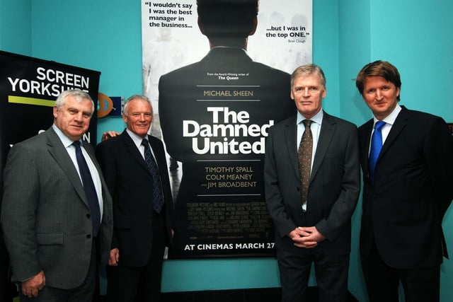 The Damned United is undoubtedly the cinematic pride of our city. As a film about Leeds United during Brian Clough's ill-fated tenure, it’s no surprise scenes were set and filmed in the city. Pictured at the film's Yorkshire premier is director Tom Hooper (right) with Ex Leeds United players from the left Peter Lorimer, Eddie Gray and Gordon McQueen.