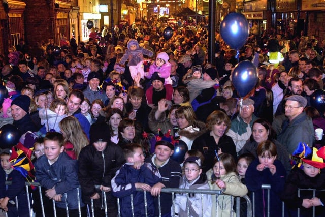 A large crowd turned out for the Rothwell Christmas lights switch on by Coronation Street star Jack P. Shepherd and Leeds United caretaker manager Eddie Gray.