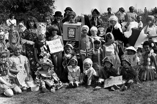 Fancy dress at the summer fun day at Poolstock in 1976