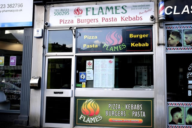There were many recommendations for Flames Takeaway at 11 Ramshill Road, Scarborough.