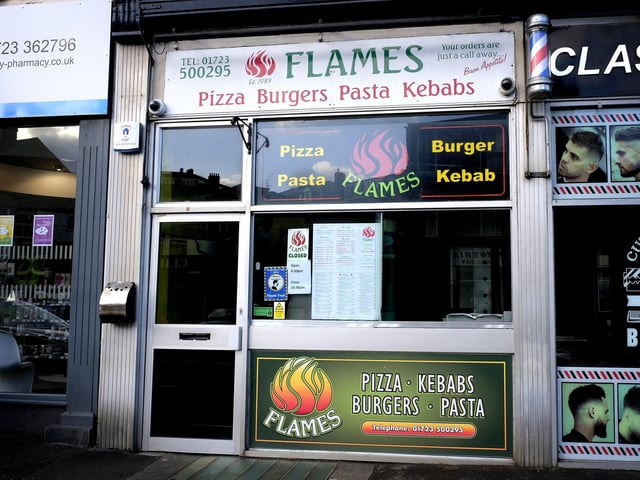 There were many recommendations for Flames Takeaway at 11 Ramshill Road, Scarborough.