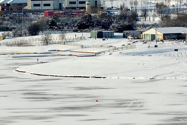 A frozen Pugney's waterpark.