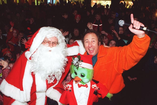 The Poulton Christmas lights were officially switched on by Keith Harris and Orville, with a little help from Santa, 1996